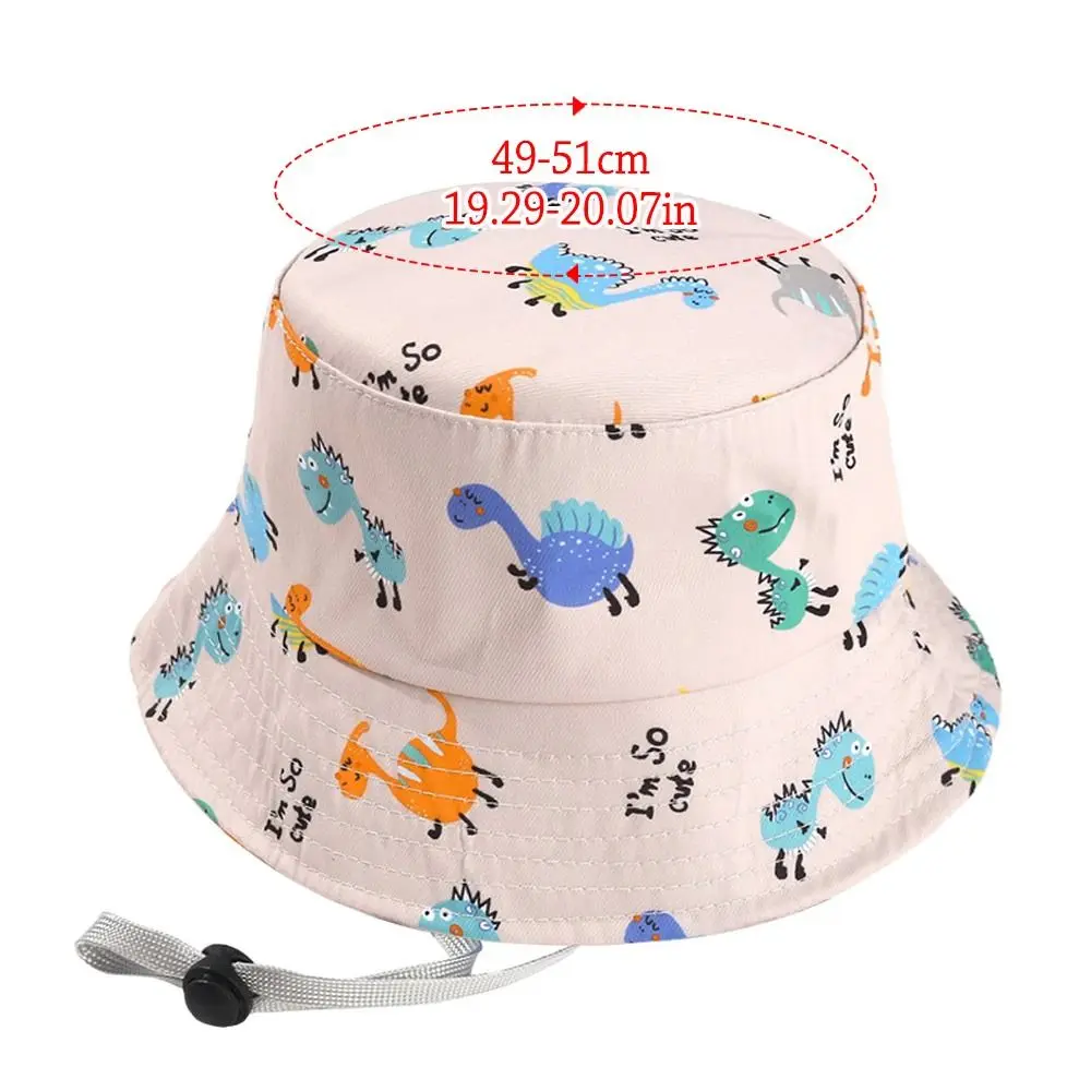 Summer Baby Hat Boy Girl Cotton UV Protection Sun Cap Children Panama Beach Kids Bucket Hat Cute Cartoon Infant Caps