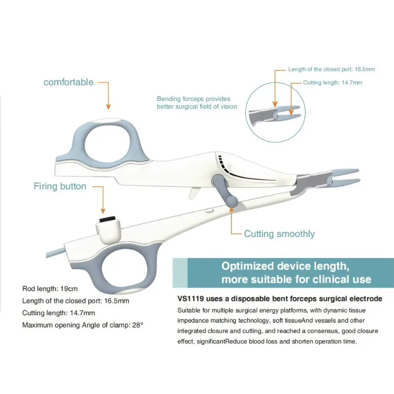 Ligasure Vessel Sealing Instrument Veterinary Ligasure Curved Jaw Open Sealer/Divider