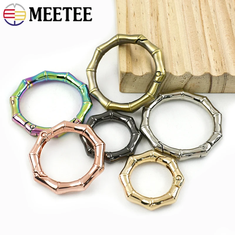 

5/10Pcs 20/25/32mm Metal Buckles O Ring Opening Spring Snap Buckle Carabiner Rings Keychain Connect Hook Clips DIY Bags Hardware
