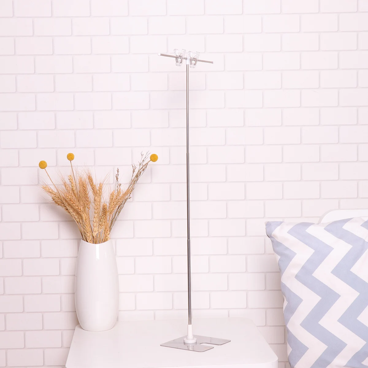 Sign Holder Poster Stand T-shaped Adjustable Pedestal Portable Small for Tabletop