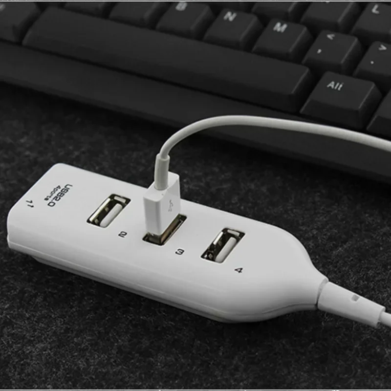 Multi USB Hub 2.0 szybki piasta Mini USB 2.0 4 porty Splitter dla PC Laptop komputer przenośny urządzenia peryferyjne akcesoria