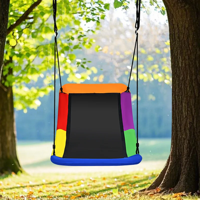 Outdoor Swing，Oxford Cloth And Steel Material，Adjustable Colorful Swing，Furniture，Swinging Chair，