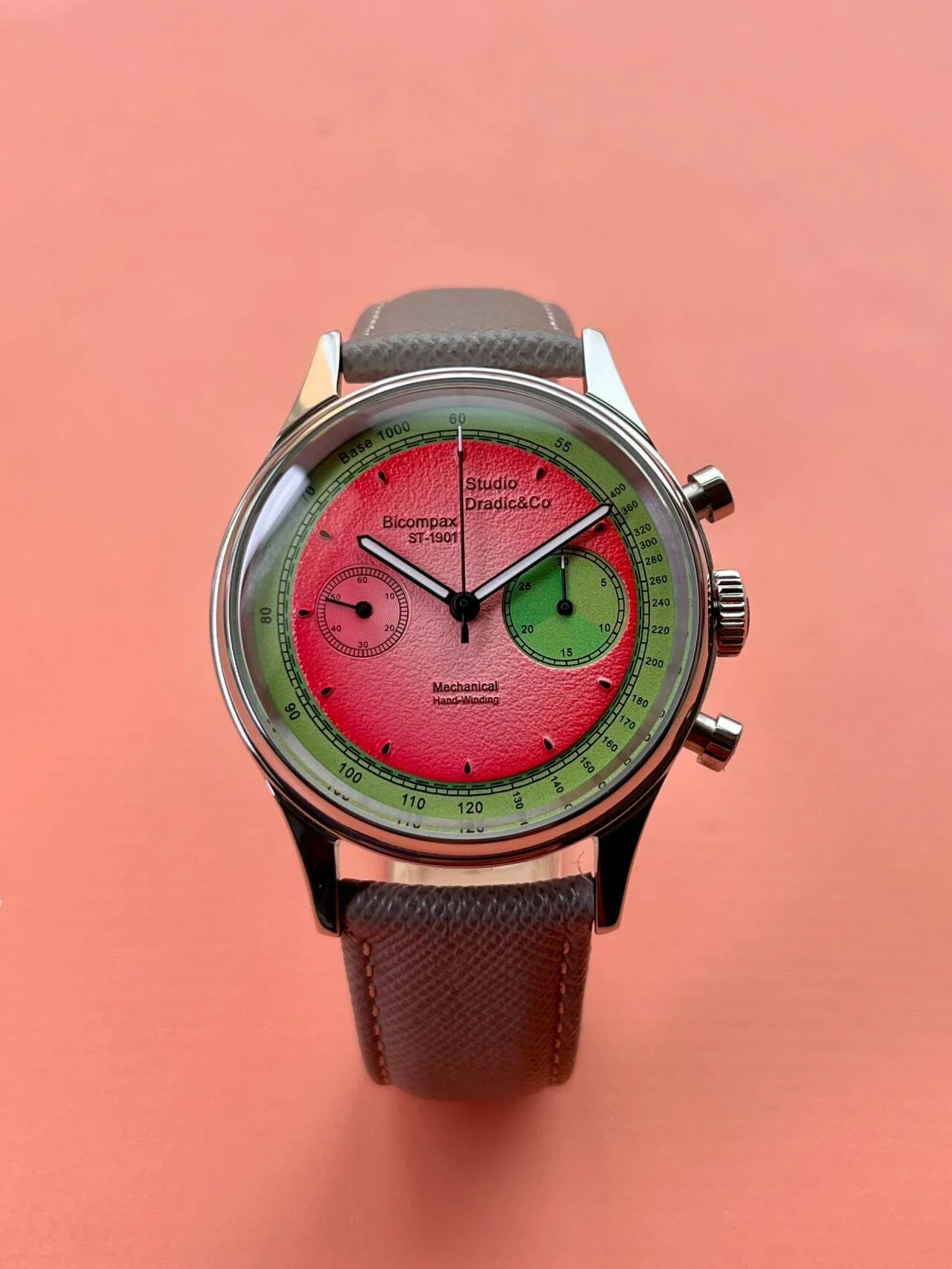 

HOT Gull Tron En Chronograph Watch Moonphase 40MM Manual Winding Mechanical Wristwatch ST1901 Sapphire Colorful Dial 1:1