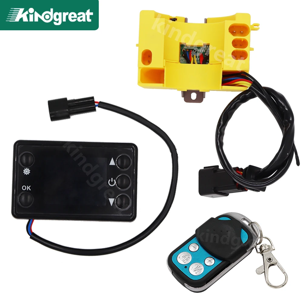 12V 24V LCD Monitor Switch Control Board Motherboard Remote Controller Fit for 2KW 5KW 8KW Diesel Air Heater