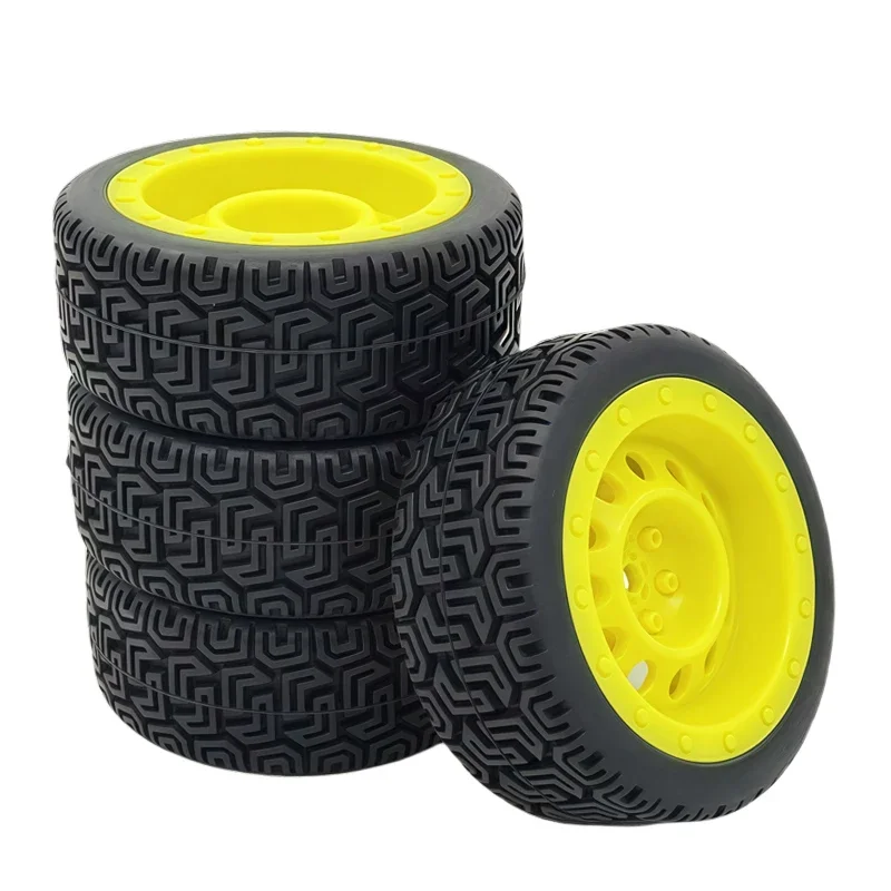 

RC Model car 1/10 flat running road racing tire TT01 strong grip and wear-resistant 70MM nylon hub