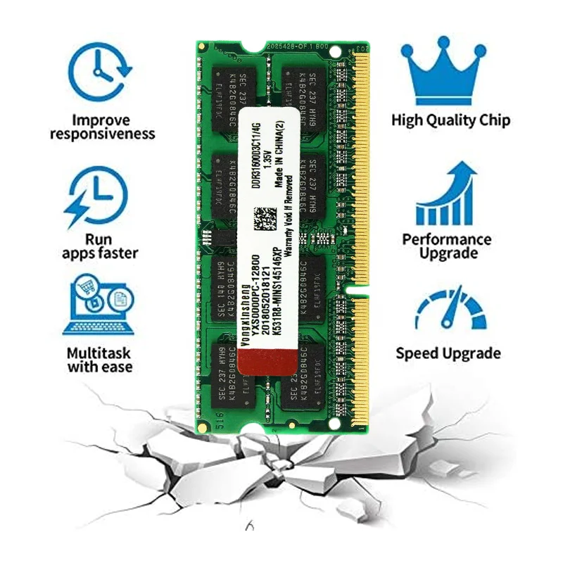 DDR3 DDR3L 2X4GB ذكريات الكمبيوتر المحمول Ram 1333 1600Mhz PC3L PC3 10600 12800 Sodimm ذاكرة الوصول العشوائي للكمبيوتر المحمول