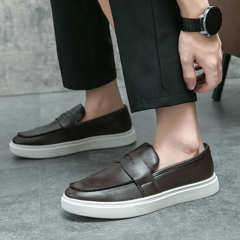 

Men's loafers Daily trendy and comfortable style Office driving outdoor leisure business walking men's shoes Plus Size 38-46