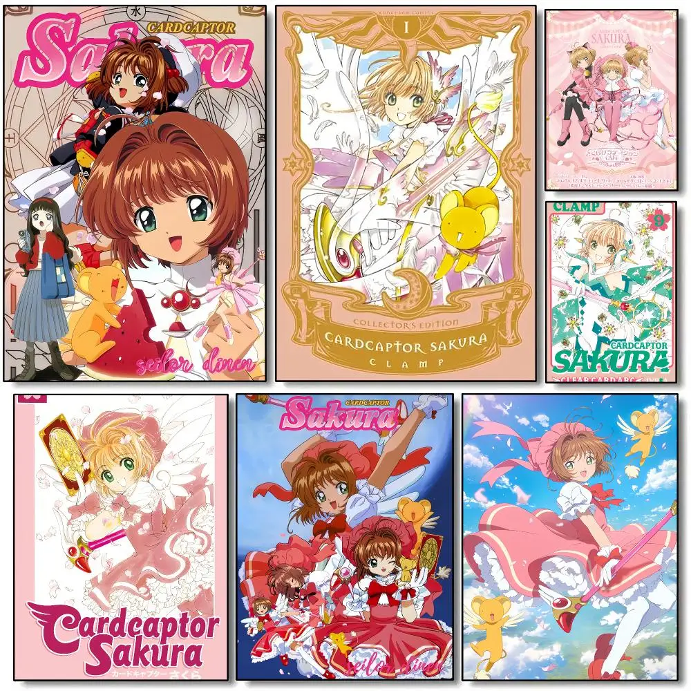 Anime Cardcaptor Sakura Poster HD Wall Art Aesthetic Home Decor for Living Room Bedroom Café Office Stylish Gift