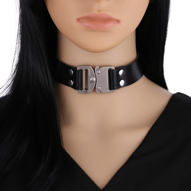 

Decopunk новый Harajuku готический воротник ключицы ожерелья из искусственной кожи ожерелья для женщин мужчин хип-хоп панк колье ожерелье ювелирные изделия