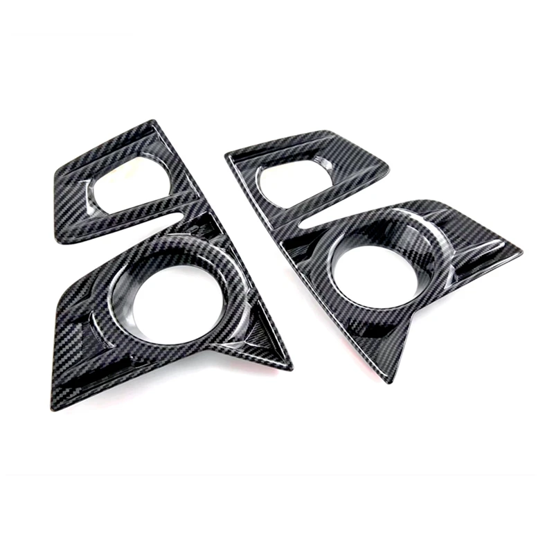 Fog Light Cover Car Front Lamp Accessories ABS Carbon Fiber For Isuzu D-MAX DMAX 2021 2022 2023