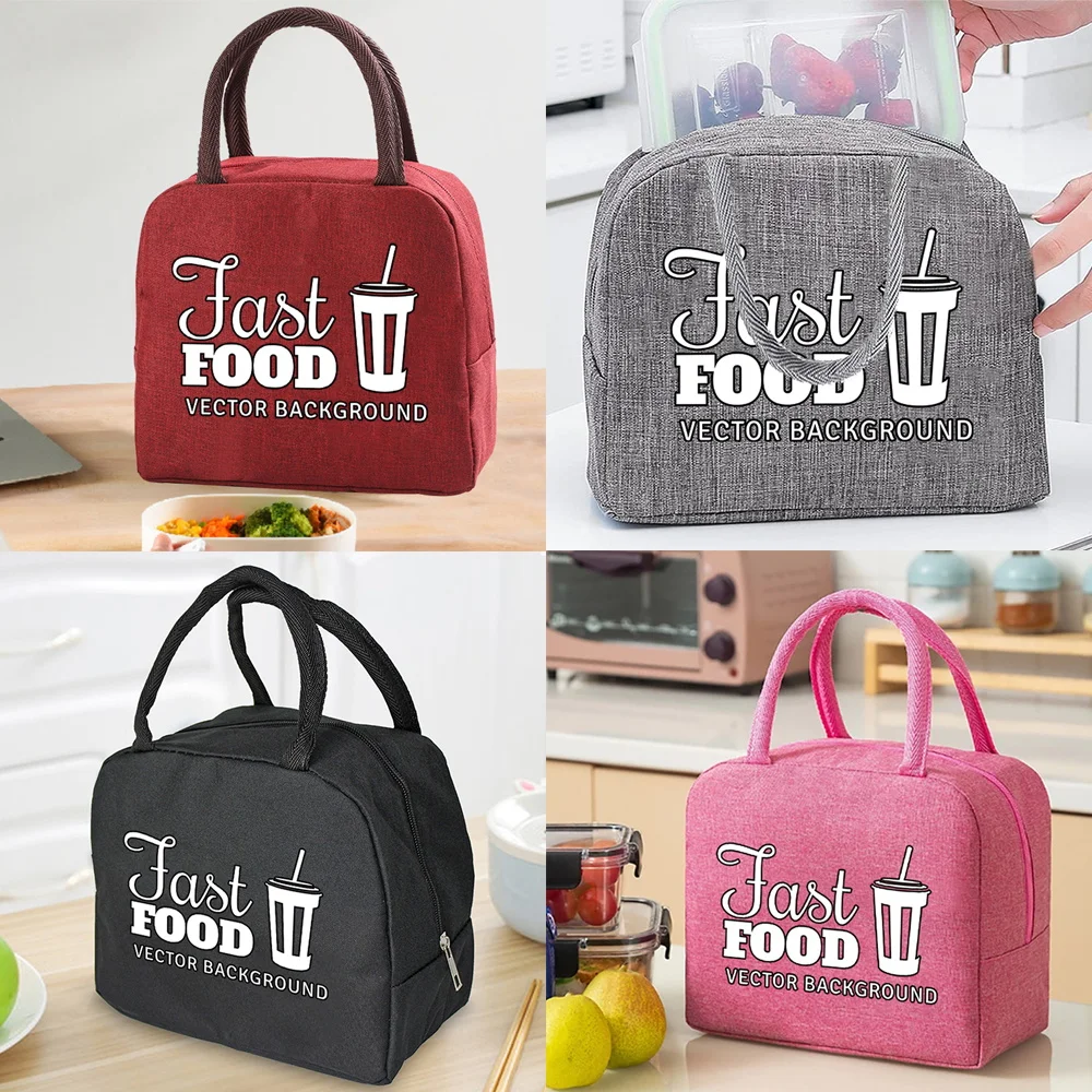 

Lunch Bags for Women Handbags Insulated Lunch Box Unisex Portable Tote Cooler Thermal Picnic Bags School Food Storage Bags