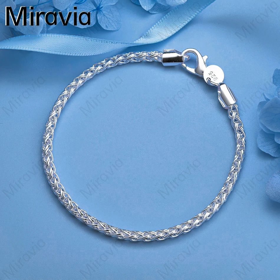 

Miravia 925 Sterling Silver Double Chain Stacking Bracelet Cute Fashion Women Gift Jewelry