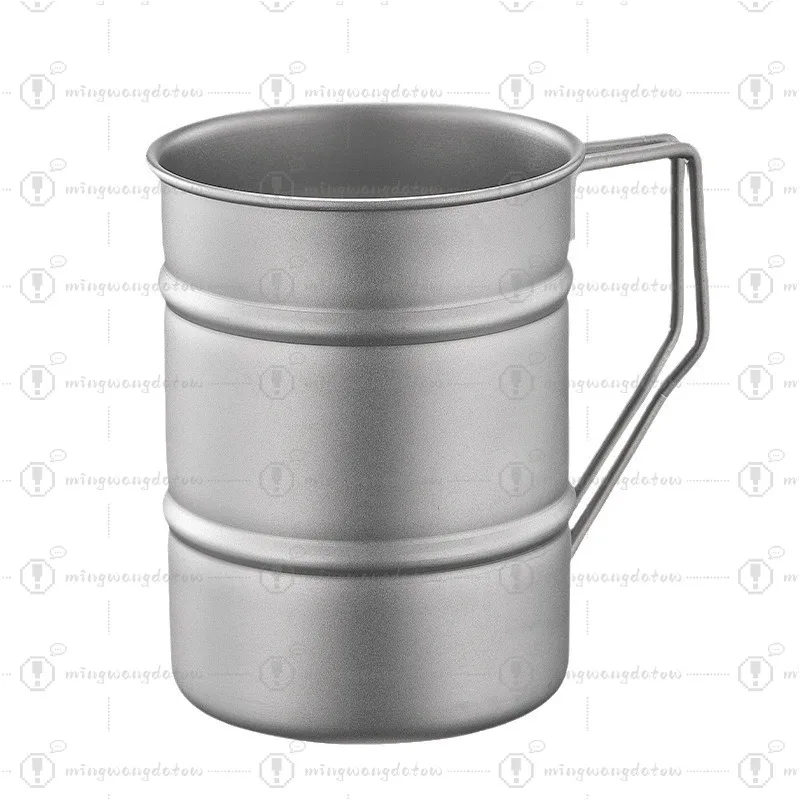 TA1 Pure Titanium Beer Cup, Ultra Light Travel Mug, Single Layer Water Cup