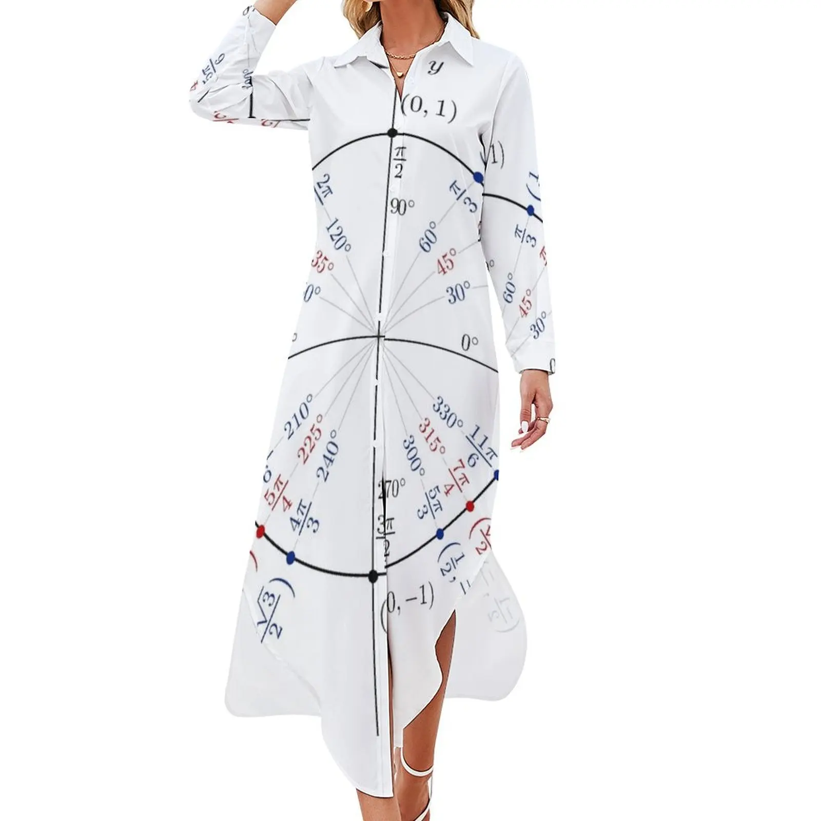 

Unit Circle Long Sleeved Shirt Dress women's evening dresses women's summer dresses 2024