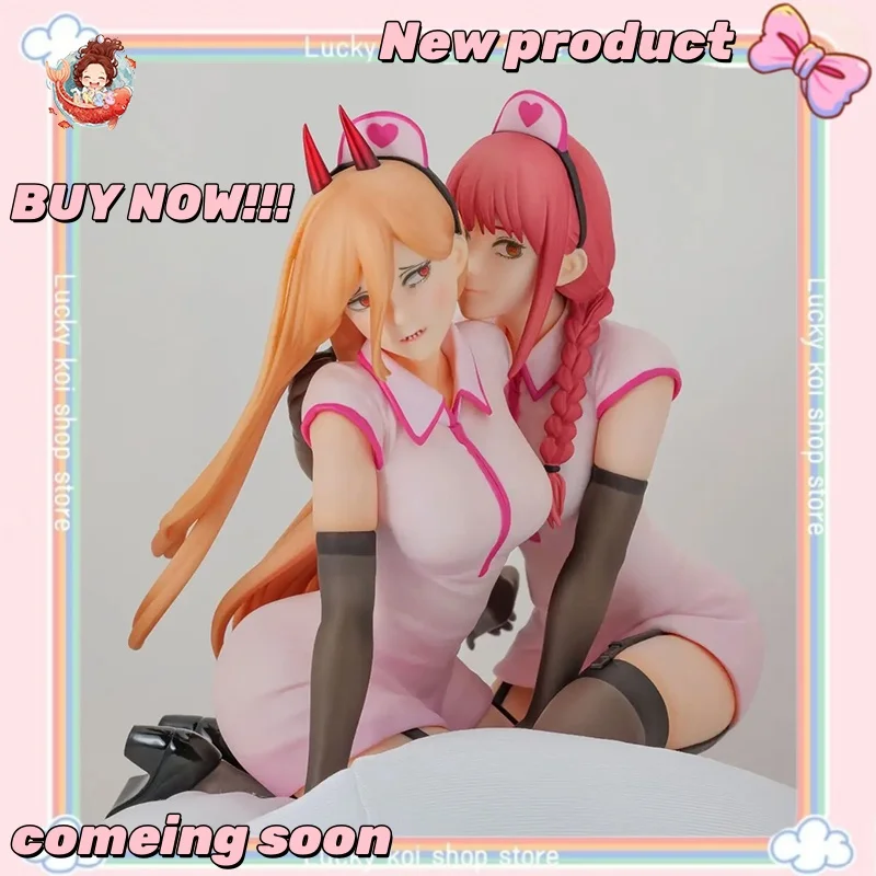 

New 14cm Chainsaw Man Anime Figures Power‌ Makima Figures PVC Statue Collection Model Desk decoration Boys Birthday Gifts Toys