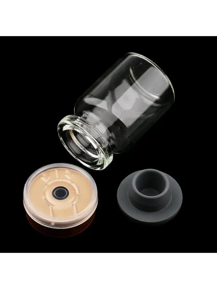 20 sztuk Mini puste butelki wielokrotnego napełniania Gumowy korek Kosmetyczny makijaż Olejki eteryczne Perfumy Fiolki 5ml — zdjęcie 2