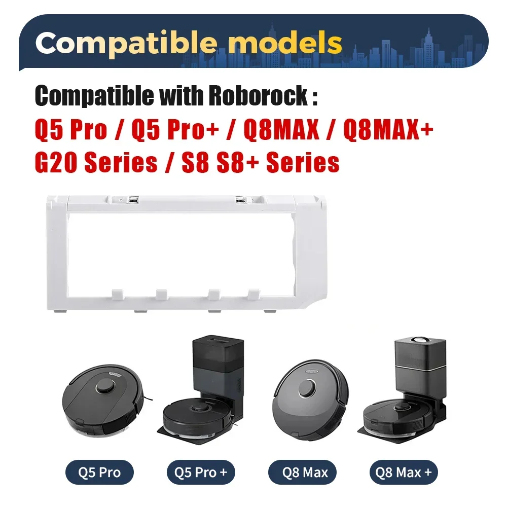 Dual Roller Design Main Brush And Cover For Roborock S8 Plus S8+ S8 Pro Ultra G20 Q8 Max Q5 Pro Robot Vacuum Scrub Brush