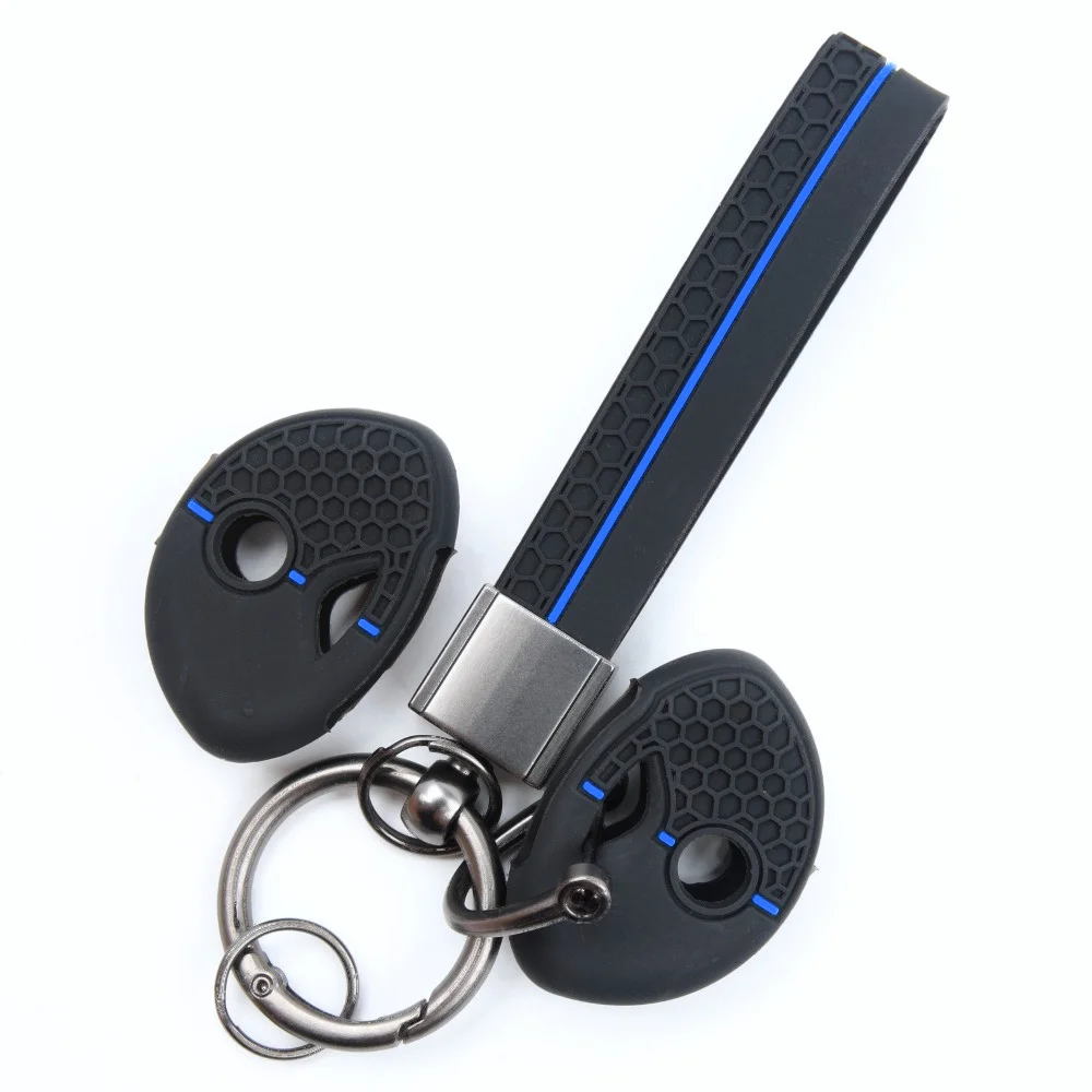 Silicone Car Key Fob Cover For BMW K1200R R1200RT K1300R S1000RR F650GS F800GS F800ST with buckle strap Precise Fit