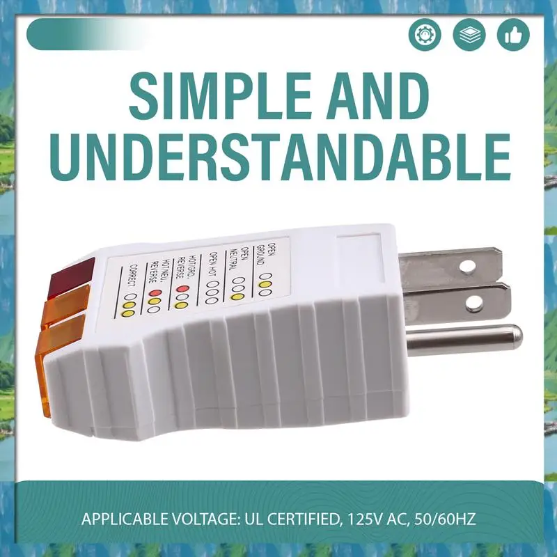 Entrega rápida-testador de receptáculo produtos de aterramento plug teste de segurança produtos de aterramento plugue dos eua