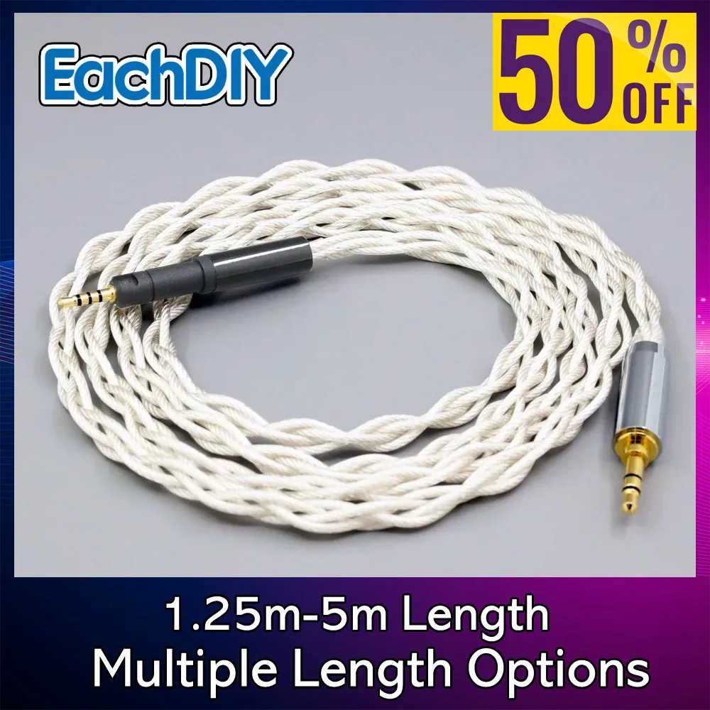 كابل سماعة أذن من الجرافين 7N OCC مطلي بالفضة من النوع 2 لـ Sennheiser HD599 HD569 HD 560S HD559 hd560s 8279