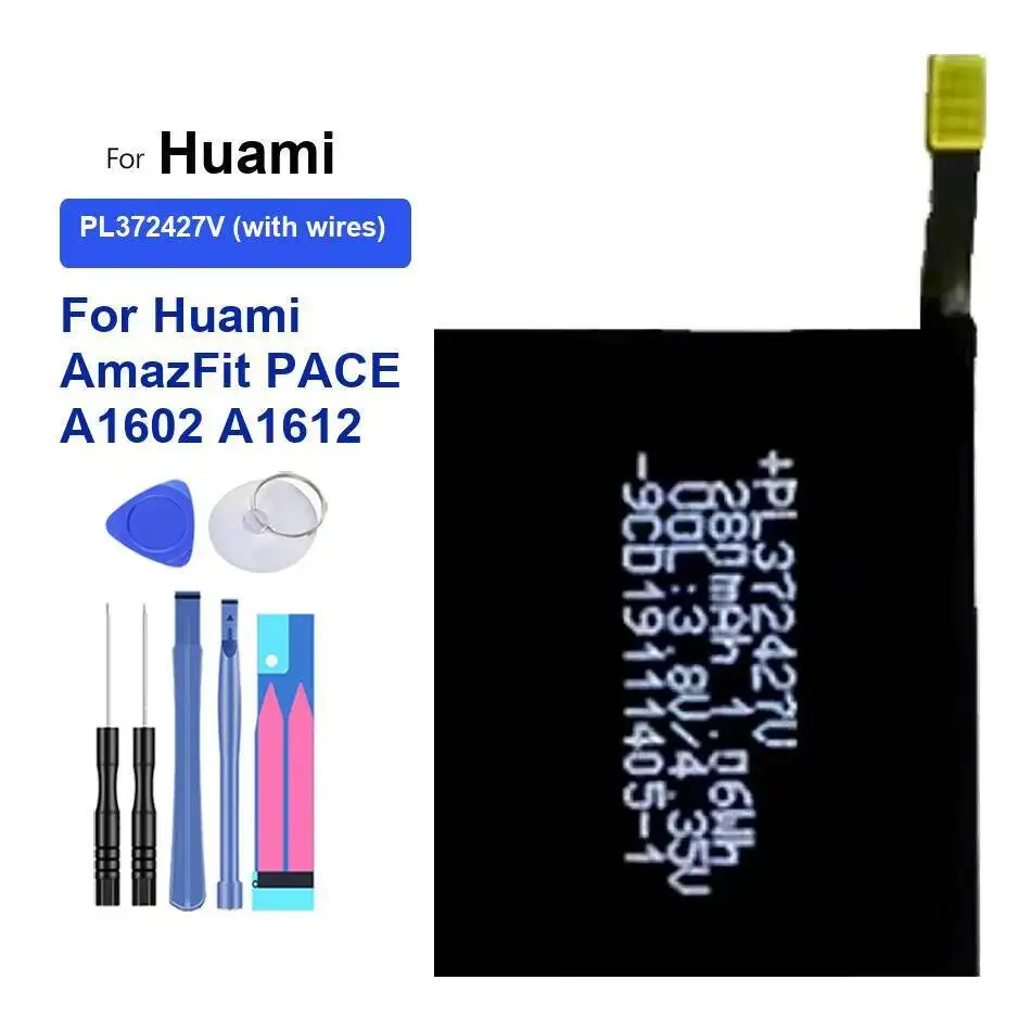 Watch Battery for Huami Amazfit T-rex Pro/Res Sport 2/verge Lite Global/Stratos II 2 A1609/for Amazfit Ares Bip GTR/sports Watch