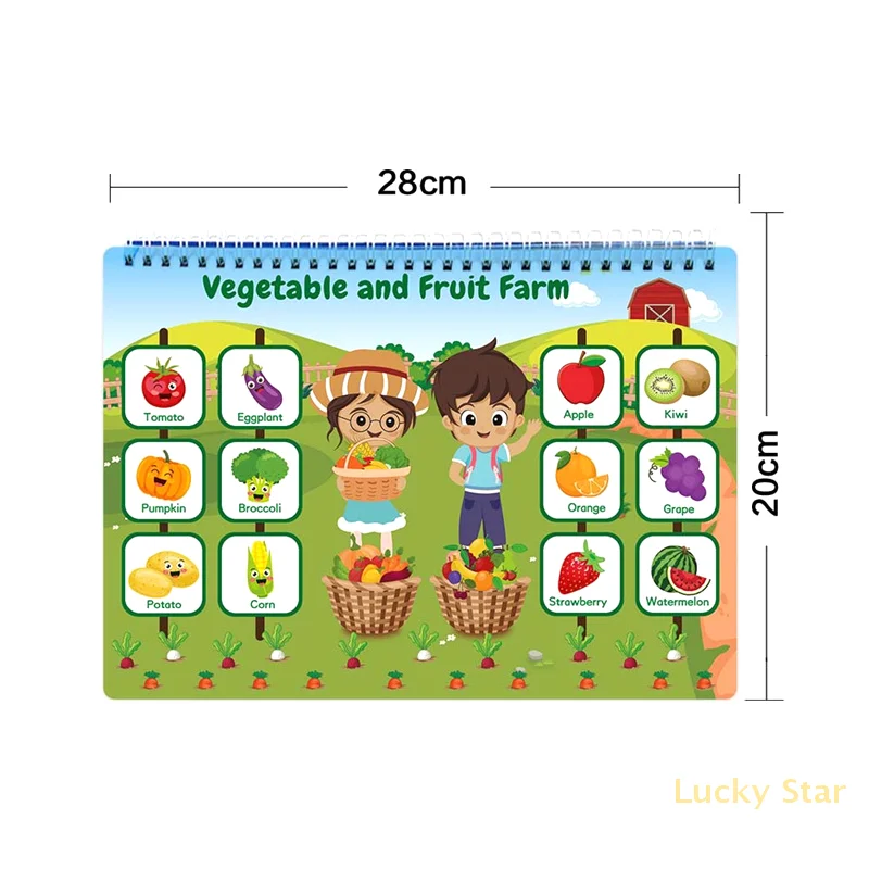 Quiet Book Early Childhood Enlightenment Educational Toys Repeatedly Paste Book Busy Book Children's Busy Book