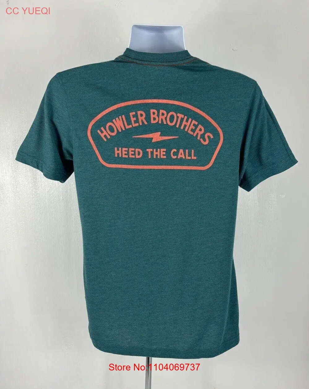 HOWLER BROTHERS T Shirt Mens SMALL Blue Heed The Call Short Sleeve Graphic Tee