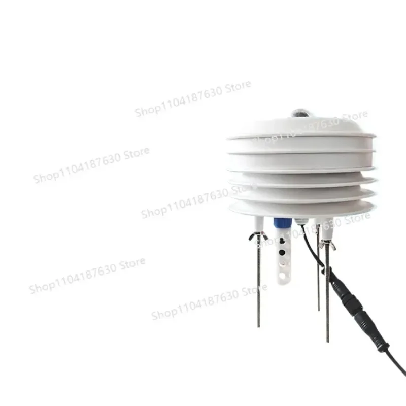 Small Outdoor Weather Station Louver Temperature and Humidity Light Carbon Dioxide Sensor Environmental Monitoring Station