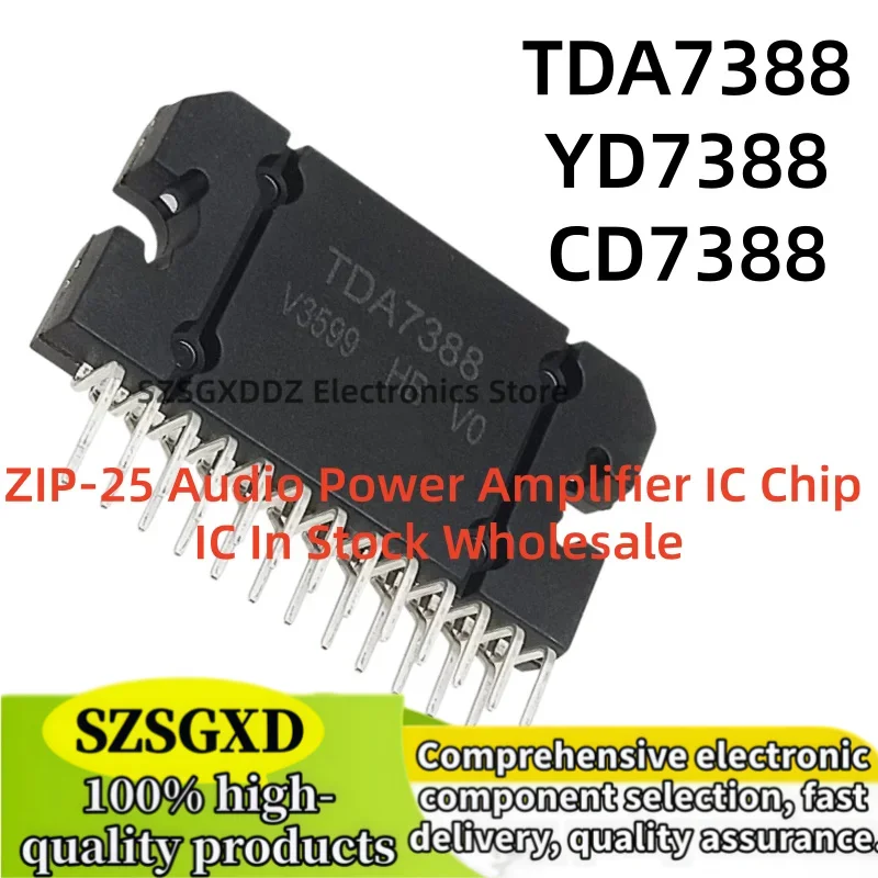 2-5piezas 100% nuevo quality TDA7388 YD7388 ZIP25 CD7388 7388 ZIP-25 Audio Power Amplifier IC Chip IC In Stock Wholesale