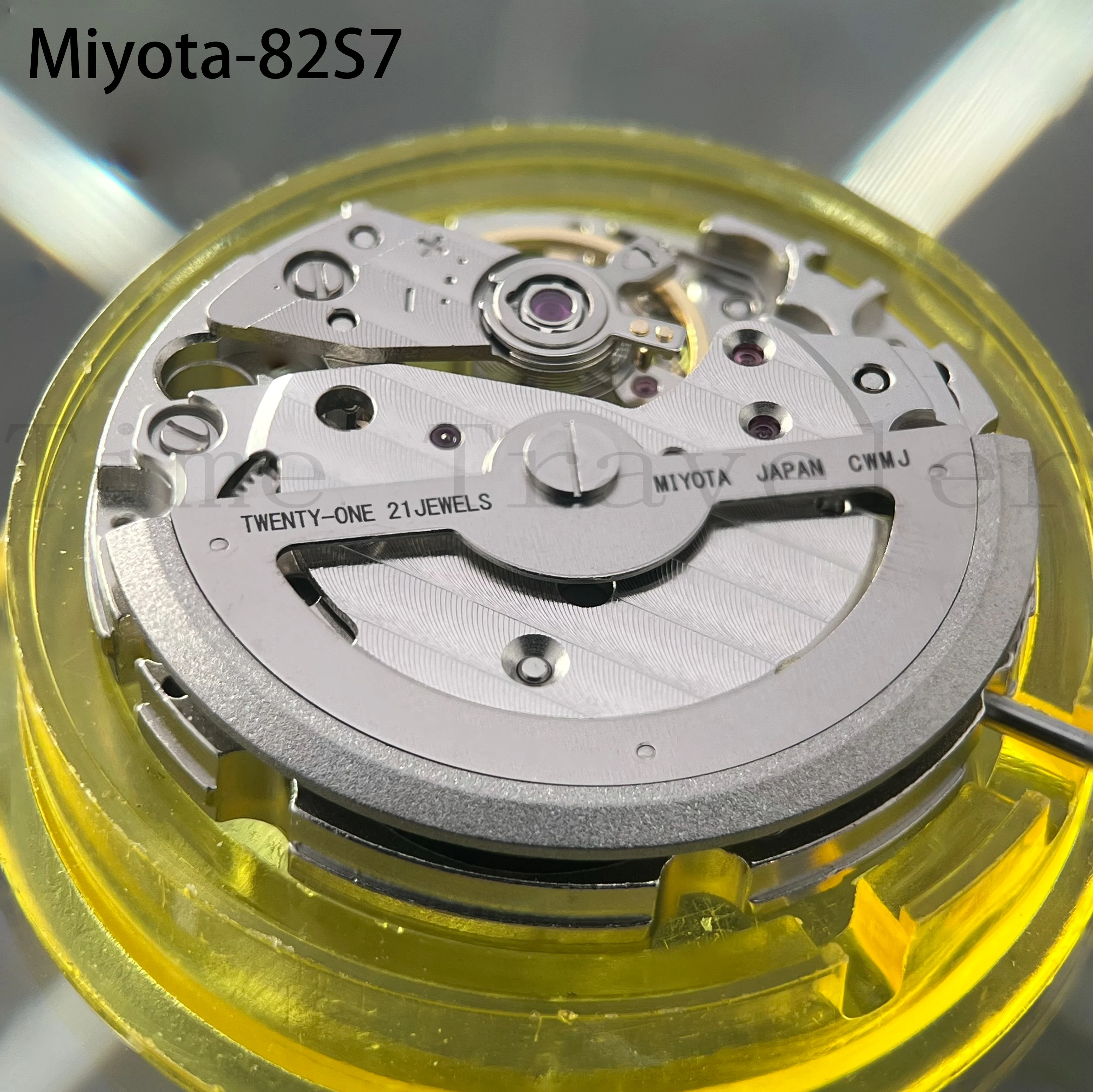 82S7 Movement Standard Mechanical Miyota 82S7 24H Subdial Skeleton Men Brand Wristwatch Replacement  Auomatic Self-widing Part