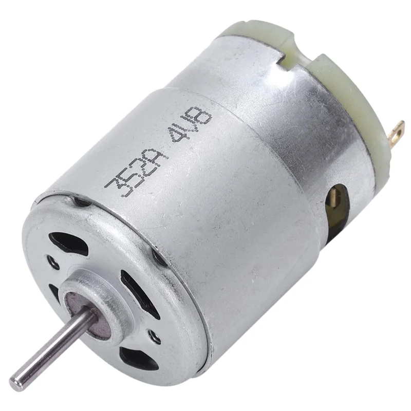 AA08-10X Micro motore RS380 DC 1,5-18 V 30000 giri/min 38X28 mm per modello RC fai da te, argento