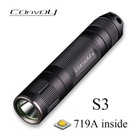 Convoy S3 719A Flashlight Linterna Led R90 High CRI Torch Mini Flash Light 18650 Camping Lamp Fishing Latarka Tactical Lantern