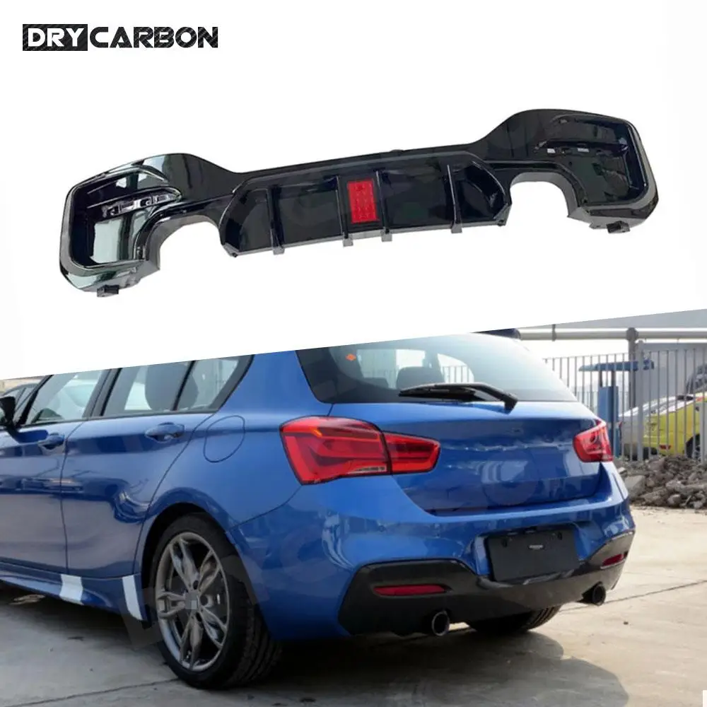 

for BMW 1 Series F20 M Sport M135i M140i 2016 2017 2018 Car Accessories ABS Car Rear Bumper Diffuser Lip Spoiler Bodykits