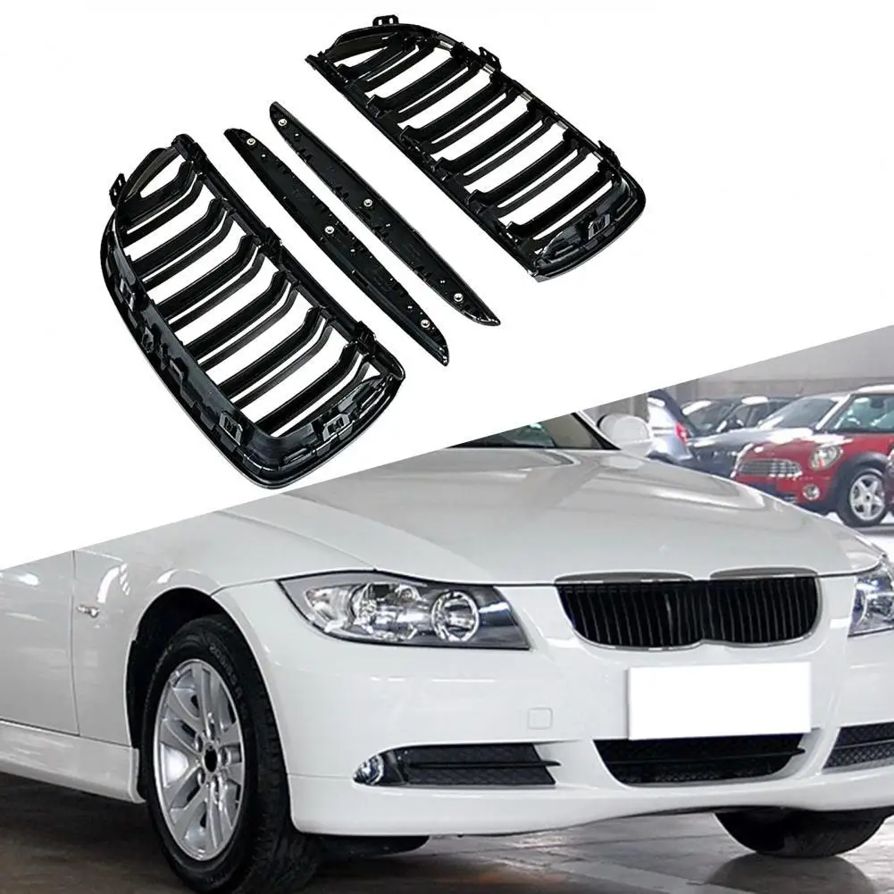 

1Pair Unique Luxurious ABS Kidney Grilles Matte Black Kidney Grills 51137117242 51137120007 51137117241 Auto Grilles