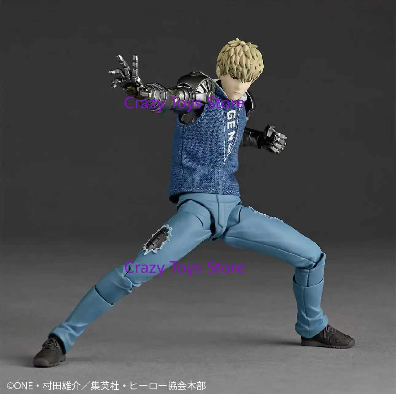 متوفر في المخزون الأصلي Kaiyodo Revoltech معجزة Genos Yamaguchi One لكمة رجل 16 سنتيمتر بولي كلوريد الفينيل أنيمي شخصية تحصيل لعبة هدية