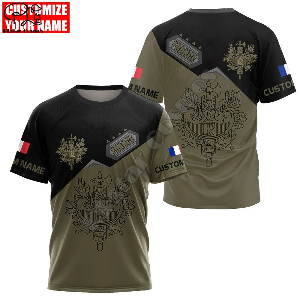 PLstar Cosmos France Republic 3D Printed 2022 New Fashion T-shirt Harajuku Streetwear Men/Women Short Sleeve Drop Shipping F24