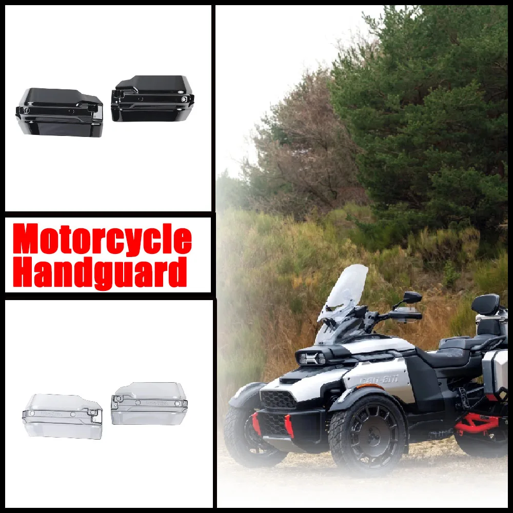 

New Style For Can-Am Canyon XT/REDROCK 2025 Hand Guards Wind Deflectors w/Bracket - Motorcycle Handguard Protectors Shield