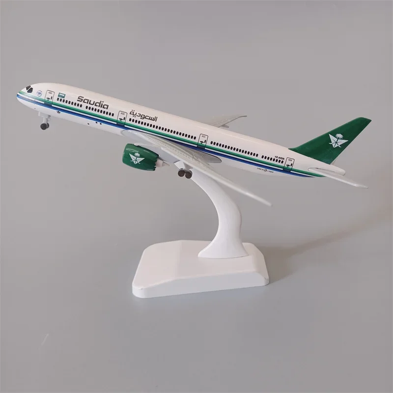 19cm Alloy Metal Saudi Arabian AIR B787 Airlines Boeing 787 Airways Diecast Airplane Model Plane Aircraft w Landing Gears Wheels