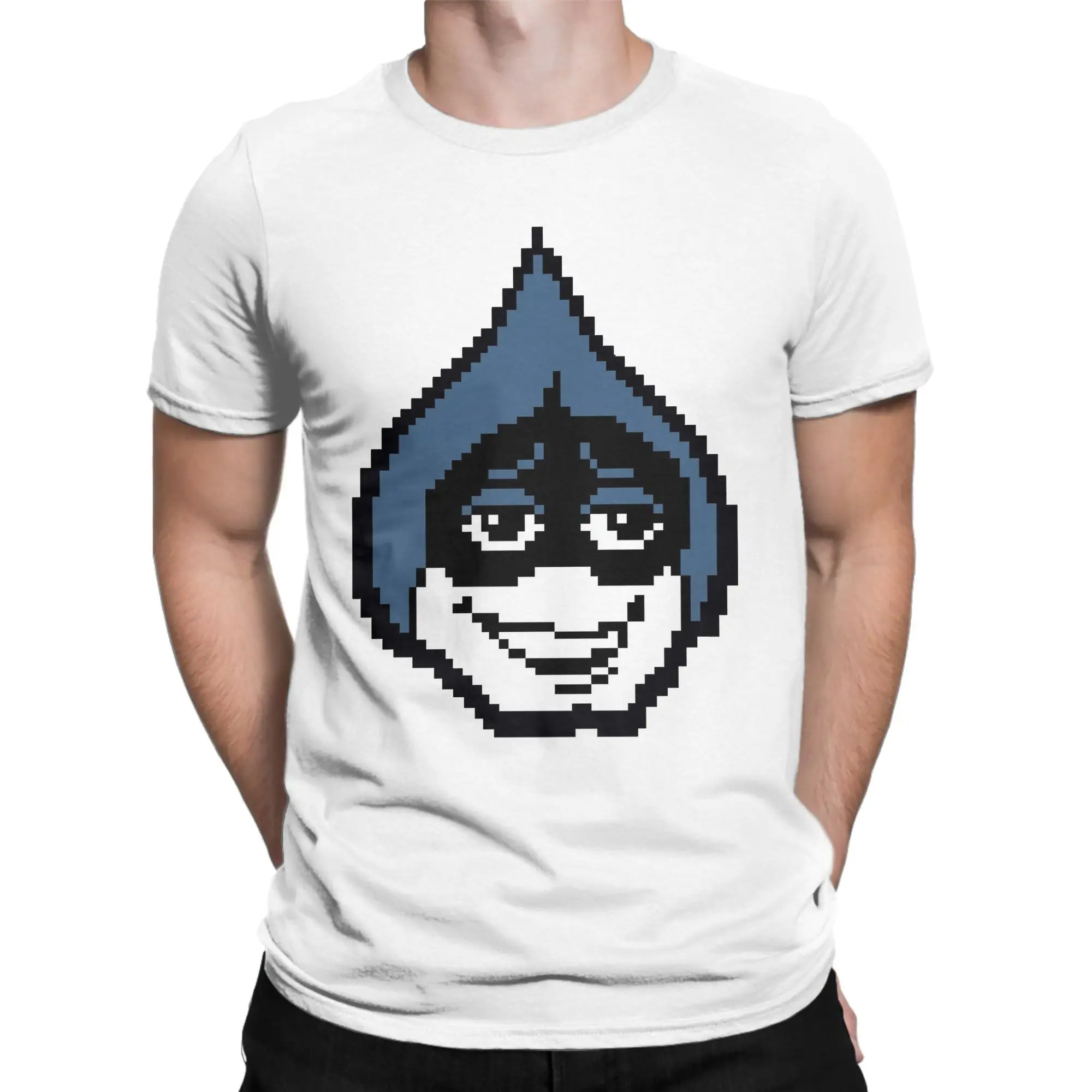 Casual Deltarunes Lancer Magnet T-Shirts for Men O Neck 100% Cotton T Shirts  Short Sleeve Tees Original Clothes