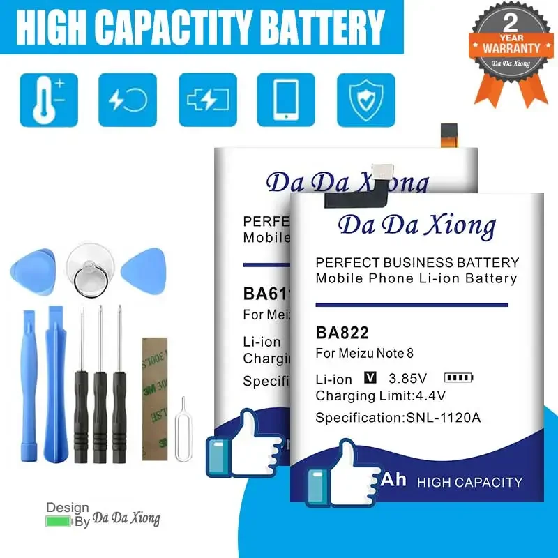

BA810 BA871 BA792 BT50 Battery For Meizu Pro M3 M3S M3Mini M5 MX5Pro BT65M MX6 6 7 15 Plus Note8 M8C V8Pro Meilan M1 E2 M57A