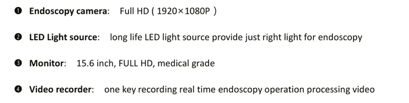 FULL HD Mini 4 in 1 Medical Portable Endoscope  Imaging System