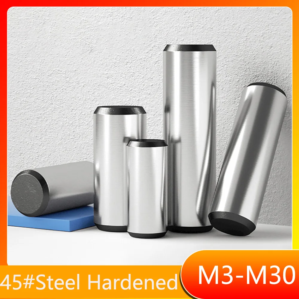 GB119 High Strength Quench Hardened Steel Solid Cylindrical Dowel Pins Fixed Parallel Pin M3 M4 M5 M6 M8 M10 M12 M16 M20 M25 M30