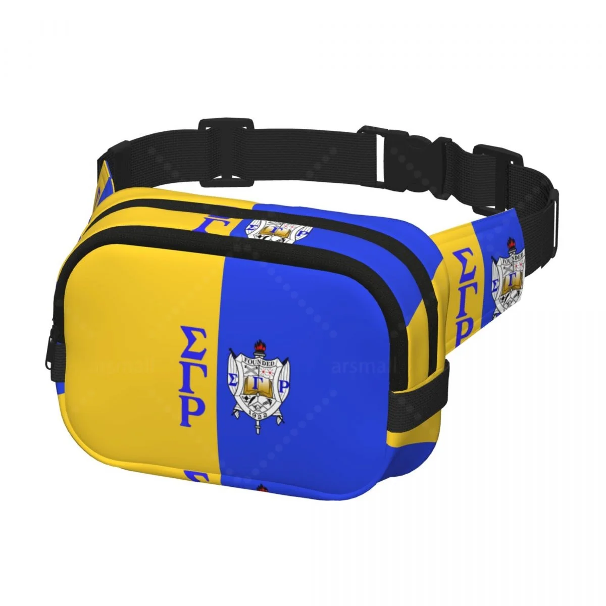 حقيبة سيجما جاما رو 1922 العصرية، حقيبة كروس مربعة الشكل بطبقة مزدوجة، حقيبة خصر للسفر والتمرين #2