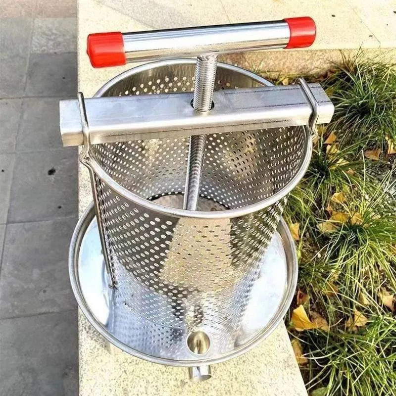 Manual Honey Press Machine Bee Honey Presser Extractor Beeswax Honey Pressing Beekeeping Tools Fruit Squeezer Wine Crusher