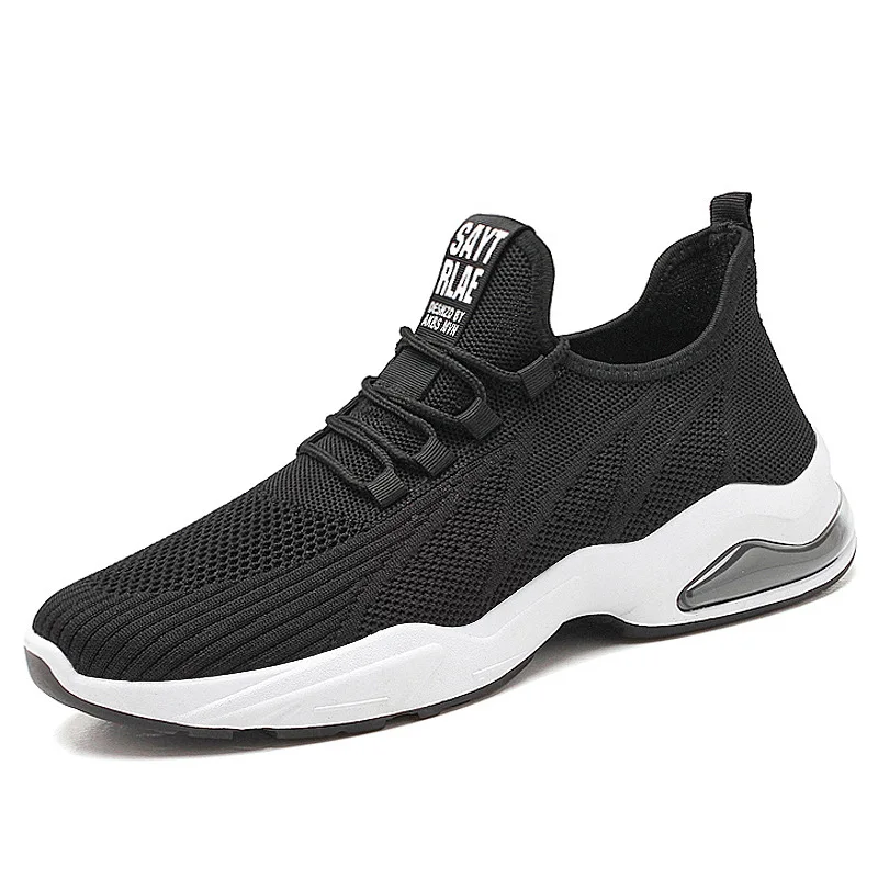Mens Shoes Outdoor Sports Casual Mesh Tennis Shoes Lace-up Lightweight Gym Jogging Shoes for Men 2024 New Male Sneakers