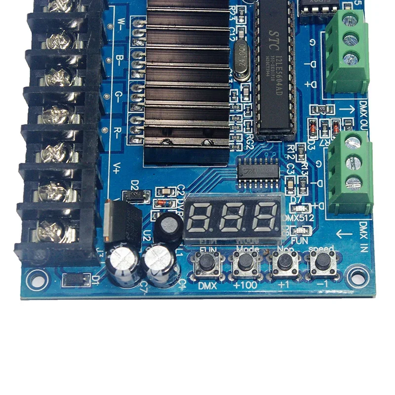 DMX512 Decoder 5V 12V 24V Max 24A RGB LED Controller Dimmer Drive for LED Strip lights lamp Constant voltage common anode