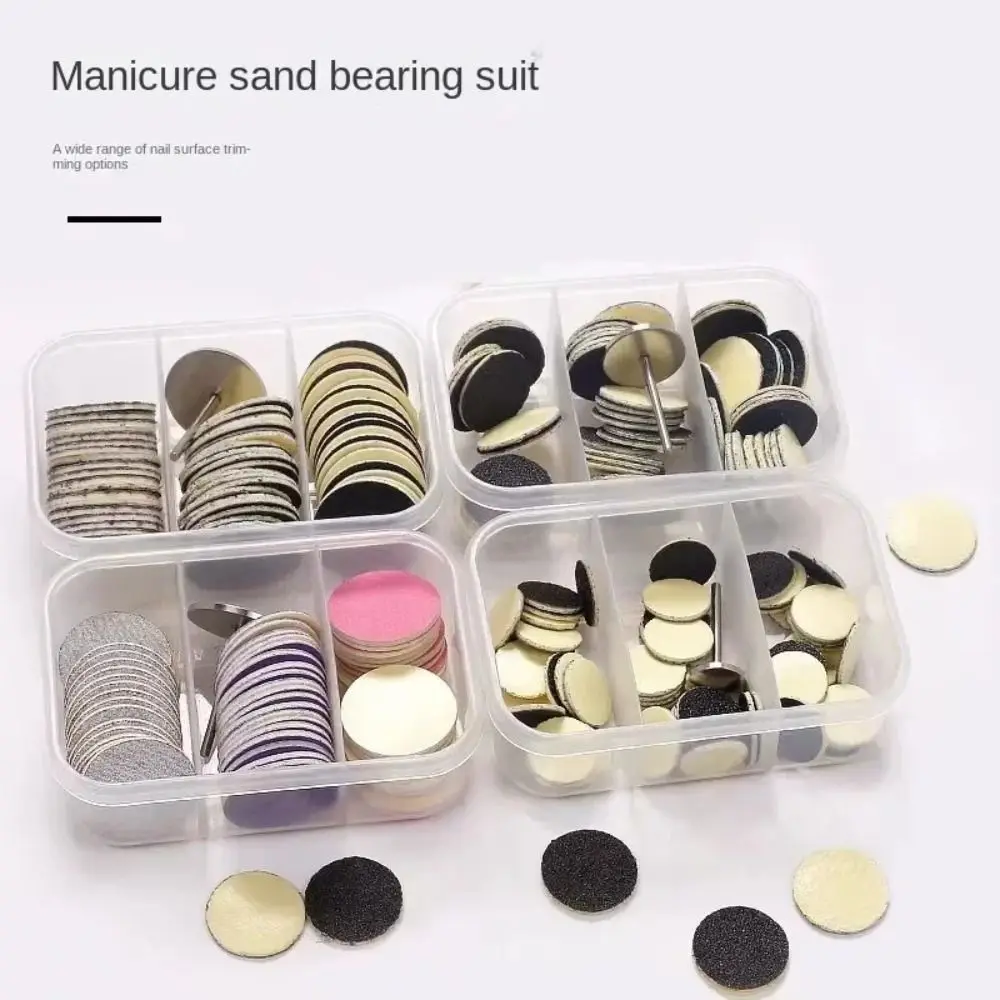60 pz/scatola rimozione calli carta abrasiva per unghie punta per unghie lucidatura lime per piedi disco per pedicure strumento per la pulizia della pelle morta universale