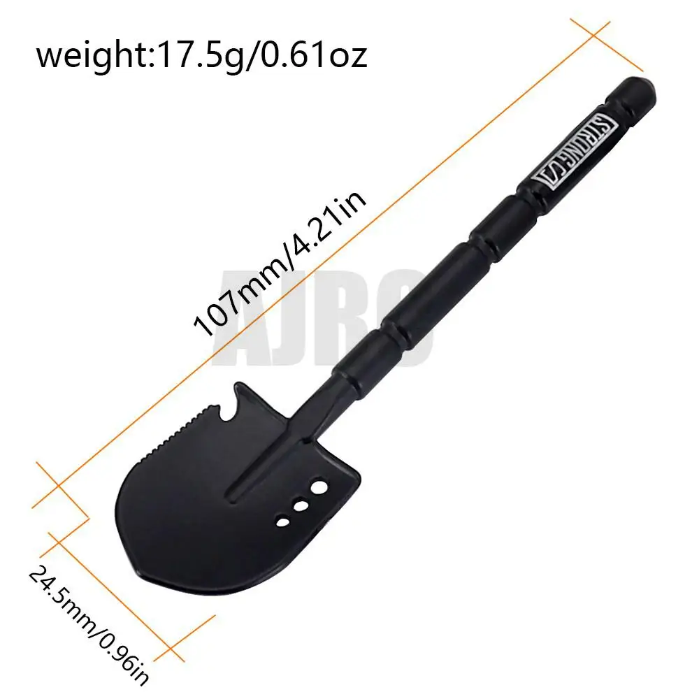 Black Metal Shovel/pickaxe/axe For 1/10 Rc Crawler Car Trax/as Trx4 Rgt Yikong Redcat Axial Scx10 D90 Rc4wd Decorative Parts