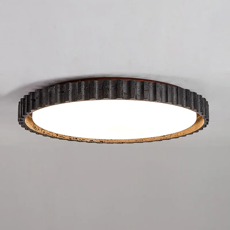 

Minimalist Italian Style Bedroom LED Ceiling Light Retro Black Master Bedroom Dining Room Study High-End Lighting Fixtures