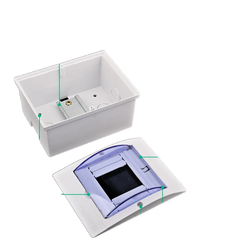 Plastic Exposed Circuit Distribution Box Household Concealed Strong Waterproof Modules Box Small Empty Leakage Protection Box